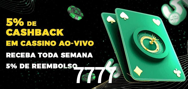 Promoções do cassino ao Vivo 7777